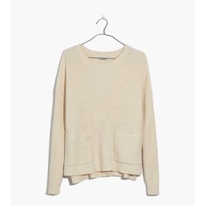 NWT Madewell Patch Pocket Pullover Sweater, Size S